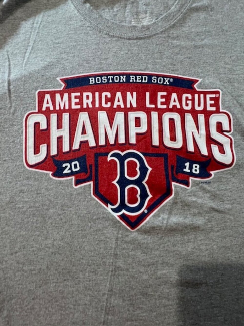 Majestic Boston Red Sox 2018 American League Champions t-shirt team‎ victory XL